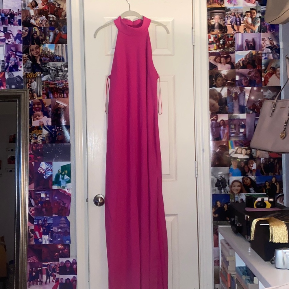 pink formal dress